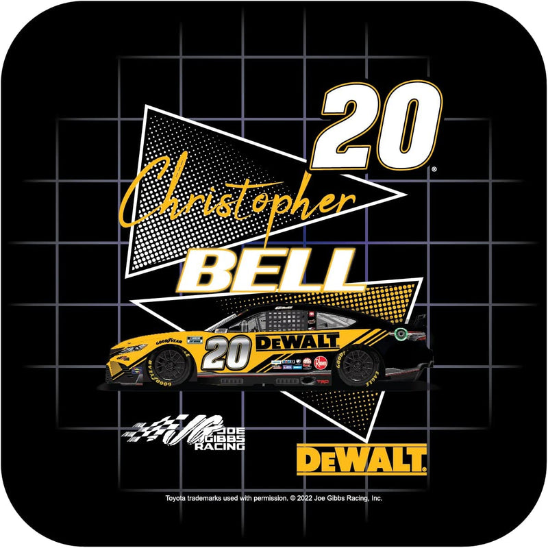 Nascar #20 Christopher Bell 4-Inch Vinyl Decal Sticker Retro Design