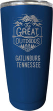 Load image into Gallery viewer, Gatlinburg Tennessee Etched 16 oz Stainless Steel Insulated Tumbler Outdoor Adventure Design
