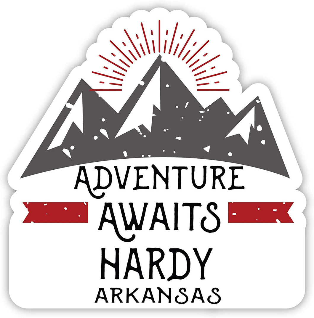 Hardy Arkansas Souvenir 4 Inch Vinyl Decal Sticker Adventure Awaits Design