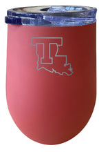 Load image into Gallery viewer, Louisiana Tech Bulldogs 12 oz Etched Insulated Wine Stainless Steel Tumbler - Choose Your Color
