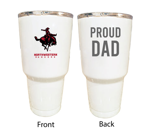 Northwestern Oklahoma State University Proud Dad 24 oz Insulated Stainless Steel Tumbler White