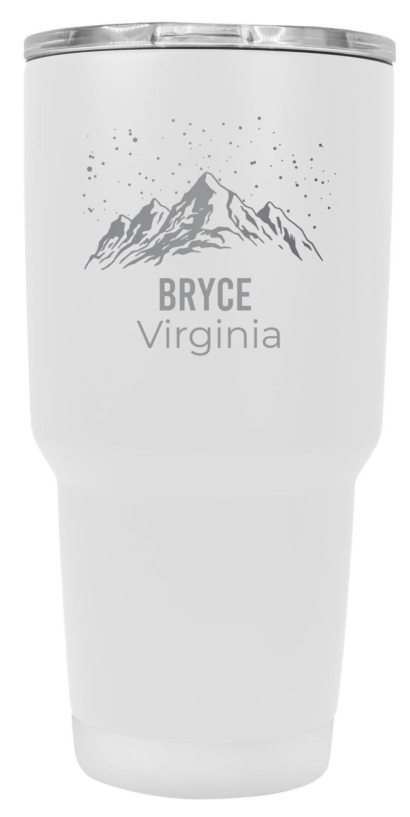 Bryce Virginia Ski Snowboard Winter Souvenir Laser Engraved 24 oz Insulated Stainless Steel Tumbler