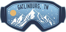 Load image into Gallery viewer, Gatlinburg Tennessee Ski Adventures Souvenir 4 Inch Vinyl Decal Sticker 4-Pack
