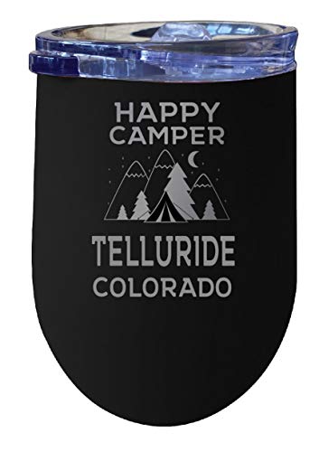 Telluride Colorado Souvenir 12 oz Laser Etched Insulated Wine Stainless Steel Tumbler