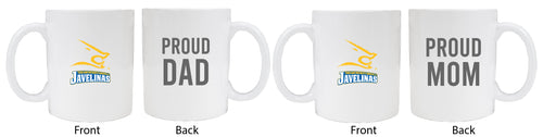 Texas A&M Kingsville Javelinas Proud Mom And Dad White Ceramic Coffee Mug 2 pack (White)