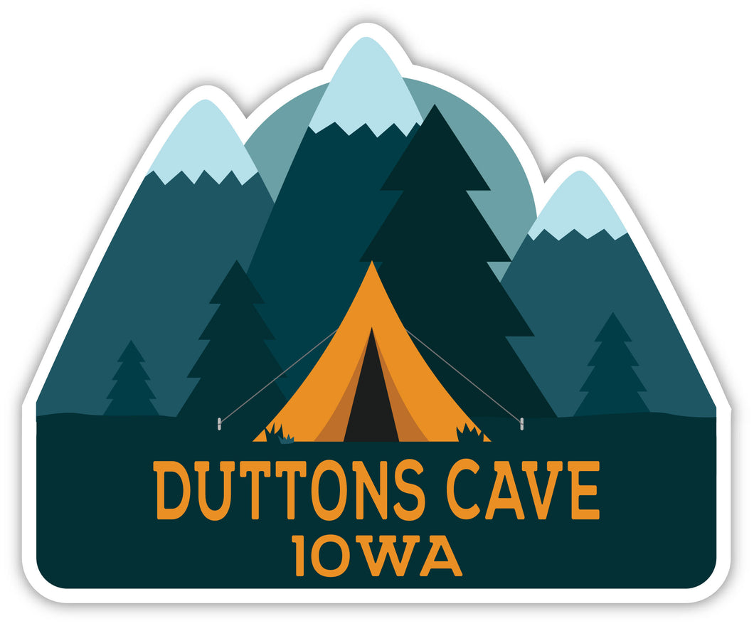 Duttons Cave Iowa Souvenir Decorative Stickers (Choose theme and size)
