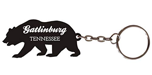 Gatlinburg Tennessee Souvenir Metal Bear Keychain