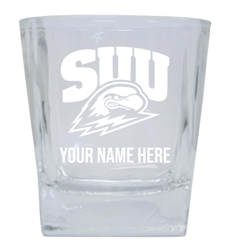 Southern Utah University  Personalized NCAA Spirit Elegance 10oz Etched Glass Tumbler