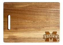 Load image into Gallery viewer, Mississippi State Bulldogs Classic Acacia Wood Cutting Board - Small Corner Logo
