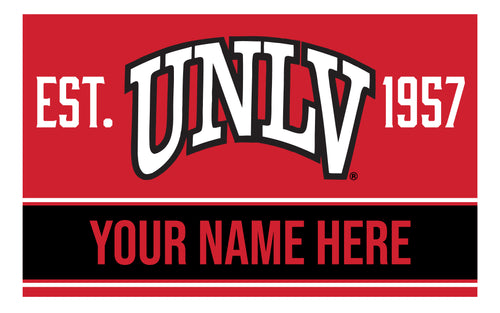 Personalized Customizable UNLV Rebels Wood Sign with Frame Custom Name