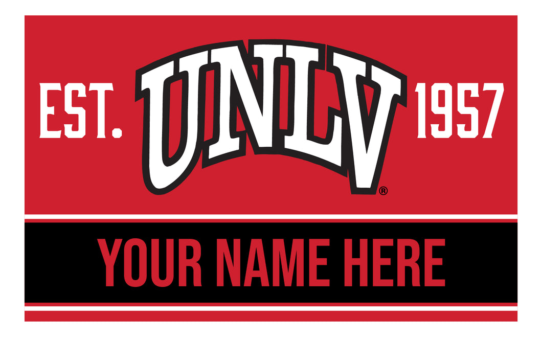 Personalized Customizable UNLV Rebels Wood Sign with Frame Custom Name