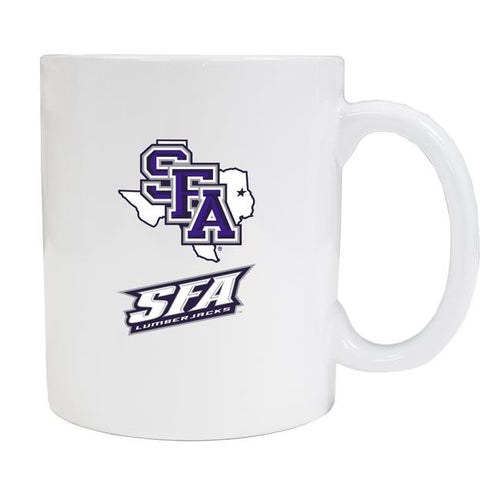 Stephen F. Austin State University White Ceramic NCAA Fan Mug 2-Pack (White)