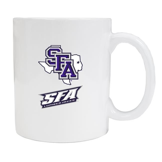 Stephen F. Austin State University White Ceramic NCAA Fan Mug 2-Pack (White)