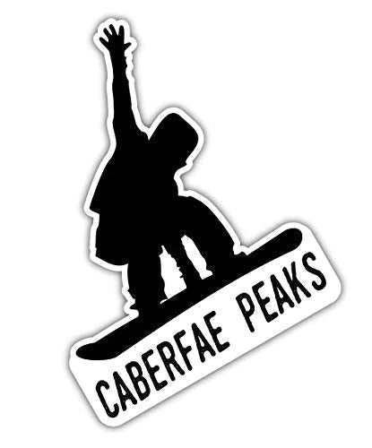 Caberfae Peaks Michigan Ski Adventures Souvenir 4 Inch Vinyl Decal Sticker 4-Pack