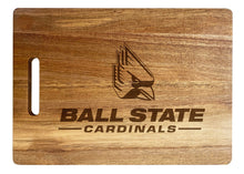 Load image into Gallery viewer, Ball State University Classic Acacia Wood Cutting Board - Small Corner Logo
