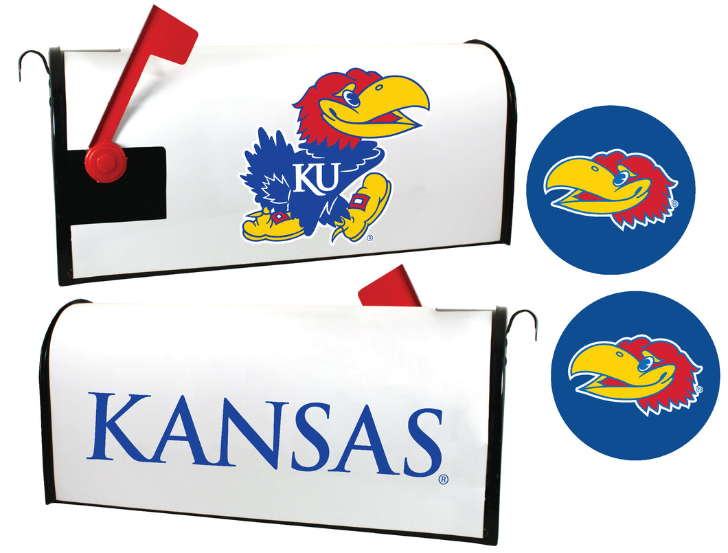 R and R Imports Kansas Jayhawks Magnetic Mailbox Cover & Sticker Set