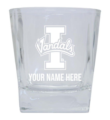 Idaho Vandals 2-Pack Personalized NCAA Spirit Elegance 10oz Etched Glass Tumbler