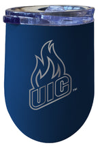 Load image into Gallery viewer, University of Illinois at Chicago 12 oz Etched Insulated Wine Stainless Steel Tumbler - Choose Your Color
