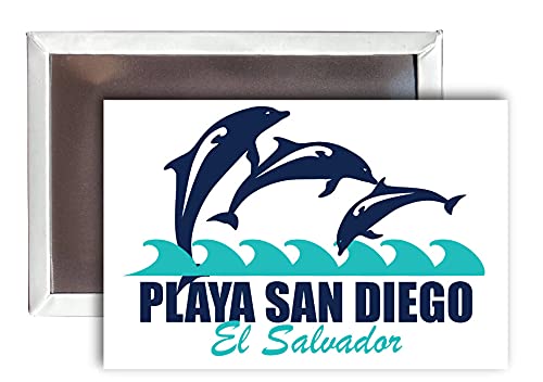 Playa San Diego El Salvador Souvenir 2x3-Inch Fridge Magnet Dolphin Design