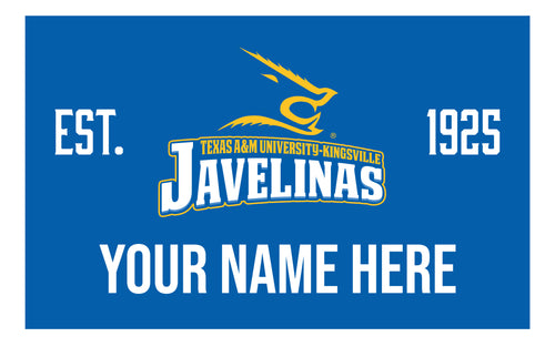Personalized Customizable Texas A&M Kingsville Javelinas Wood Sign with Frame Custom Name