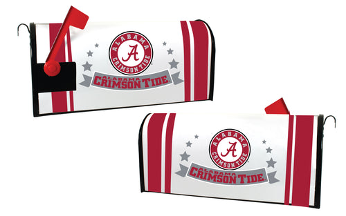 Alabama Crimson Tide NCAA Officially Licensed Mailbox Cover Logo and Stripe Design