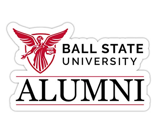 Ball State University 4-Inch Alumni 4-Pack NCAA Vinyl Sticker - Durable School Spirit Decal
