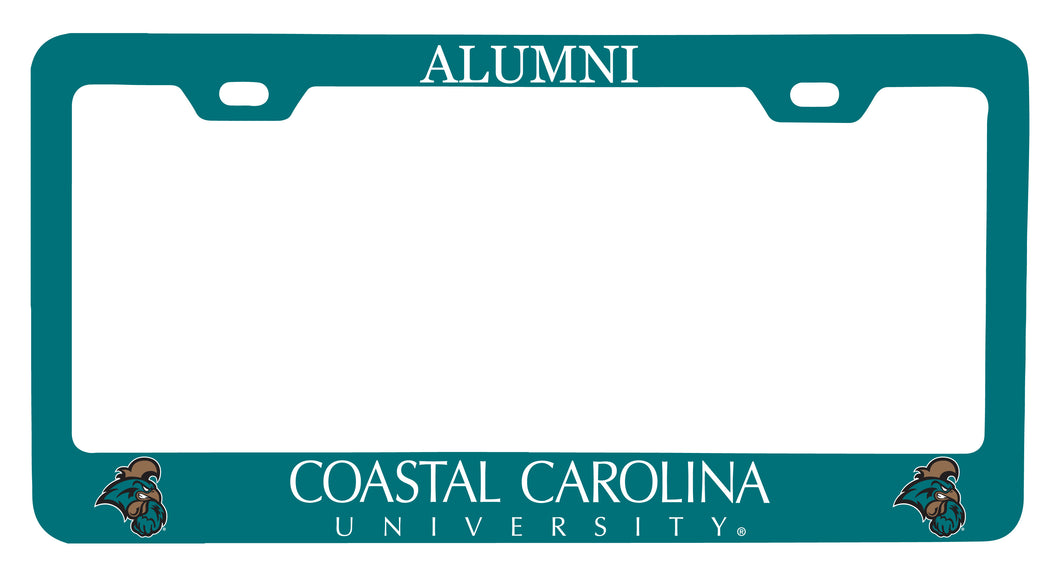NCAA Coastal Carolina University Alumni License Plate Frame - Colorful Heavy Gauge Metal, Officially Licensed