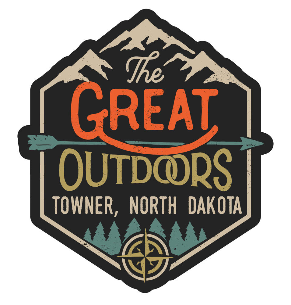 Towner North Dakota Souvenir Decorative Stickers (Choose theme and size)