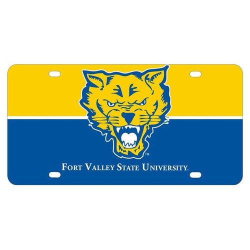 NCAA Fort Valley State University Metal License Plate - Lightweight, Sturdy & Versatile
