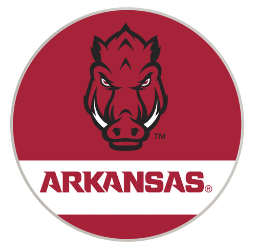 Arkansas Razorbacks Officially Licensed Paper Coasters (4-Pack) - Vibrant, Furniture-Safe Design