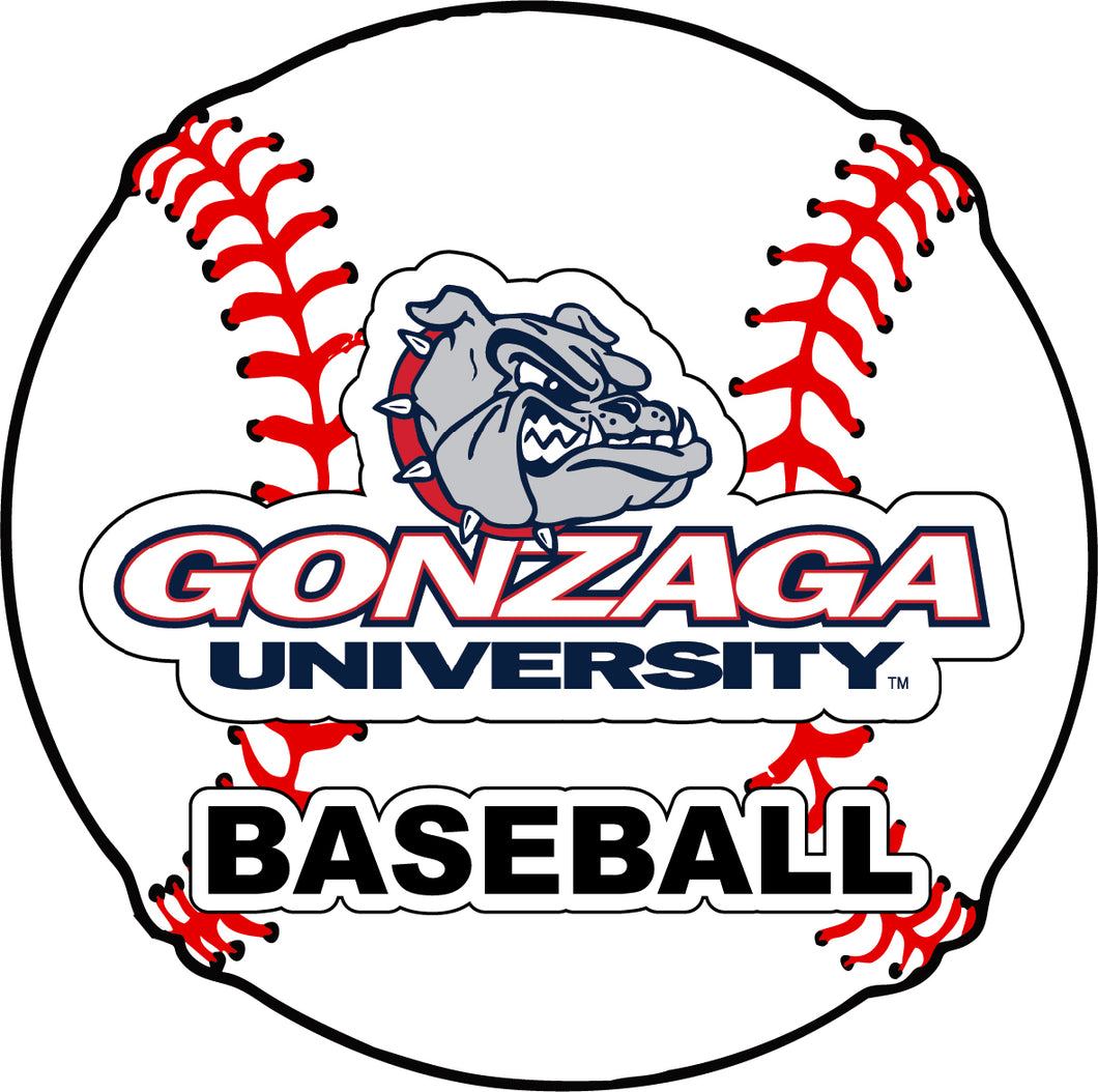 Gonzaga Bulldogs 4-Inch Round Baseball Vinyl Decal Sticker