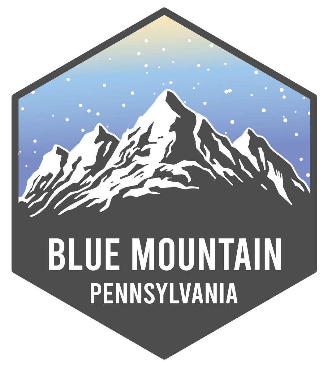 Blue Mountain Pennsylvania Ski Adventures Souvenir 4 Inch Vinyl Decal Sticker