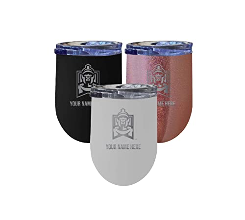 Custom East Stroudsburg University NCAA Etched Wine Tumbler - 12oz Personalized Stainless Steel Insulated Cup