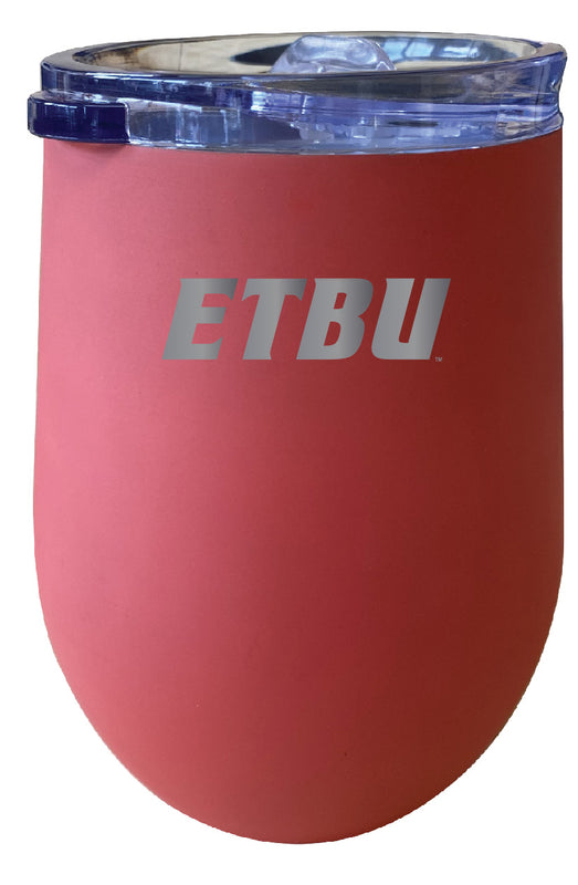 East Texas Baptist University NCAA Laser-Etched Wine Tumbler - 12oz  Stainless Steel Insulated Cup
