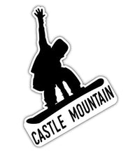 Load image into Gallery viewer, Castle Mountain Alberta Ski Adventures Souvenir 4 Inch Vinyl Decal Sticker
