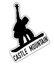 Load image into Gallery viewer, Castle Mountain Alberta Ski Adventures Souvenir 4 Inch Vinyl Decal Sticker 4-Pack
