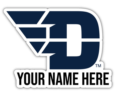 Dayton Flyers 9x14-Inch Mascot Logo NCAA Custom Name Vinyl Sticker - Personalize with Name