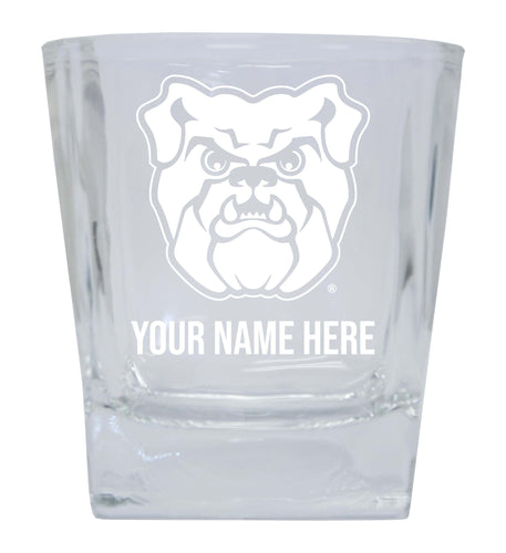Butler Bulldogs 2-Pack Personalized NCAA Spirit Elegance 10oz Etched Glass Tumbler