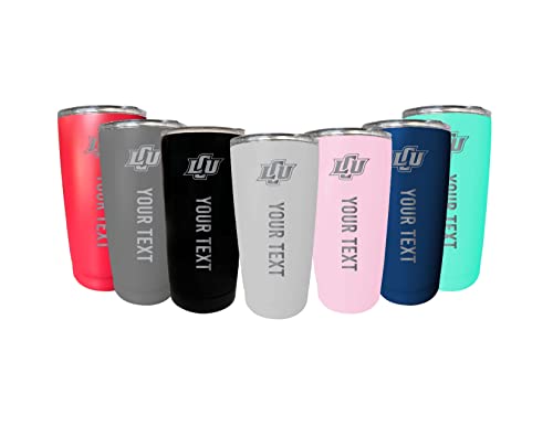 R and R Imports Collegiate Custom Personalized Lubbock Christian University Chaparral 16 oz Etched Insulated Stainless Steel Tumbler with Engraved Name Choice of Color