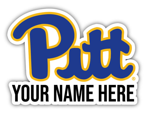 Pittsburgh Panthers 9x14-Inch Mascot Logo NCAA Custom Name Vinyl Sticker - Personalize with Name