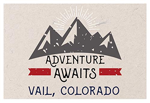 Vail Colorado Souvenir 2x3 Inch Fridge Magnet Adventure Awaits Design