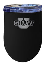 Load image into Gallery viewer, Shaw University Bears 12 oz Etched Insulated Wine Stainless Steel Tumbler - Choose Your Color
