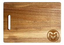 Load image into Gallery viewer, Colorado State Rams Classic Acacia Wood Cutting Board - Small Corner Logo
