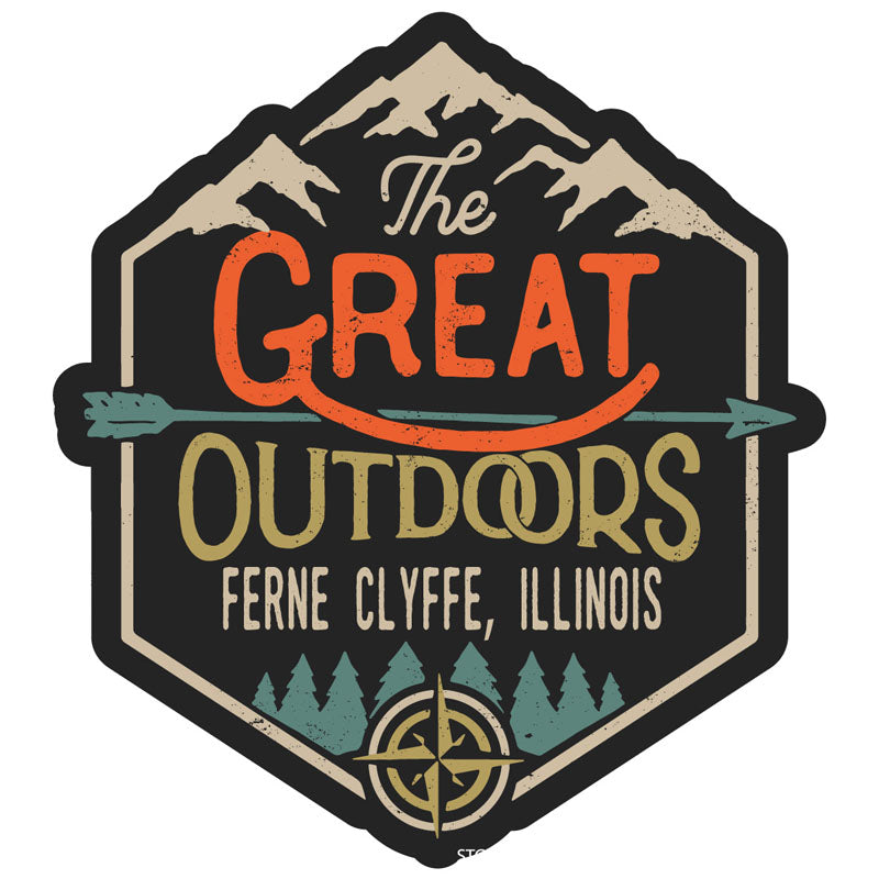 Ferne Clyffe Illinois Souvenir Decorative Stickers (Choose theme and size)