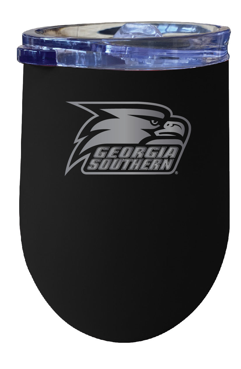 Georgia Southern Eagles 12 oz Etched Insulated Wine Stainless Steel Tumbler - Choose Your Color