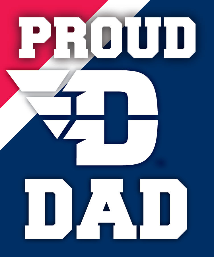 Dayton Flyers 5x6-Inch Proud Dad NCAA - Durable School Spirit Vinyl Decal Perfect Gift for Dad