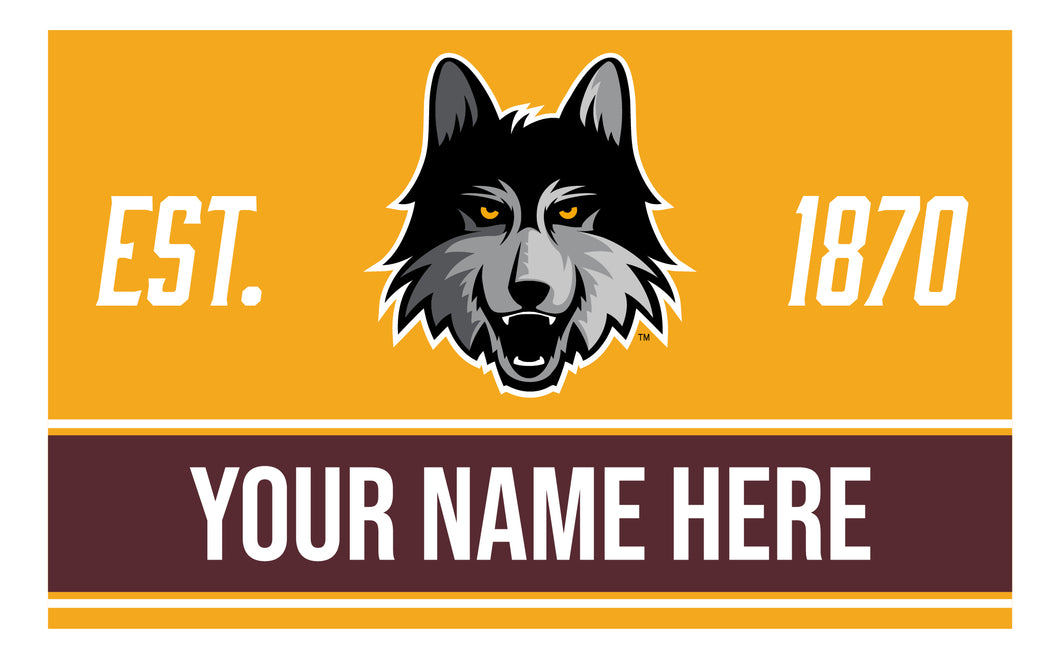 Personalized Customizable Loyola University Ramblers Wood Sign with Frame Custom Name