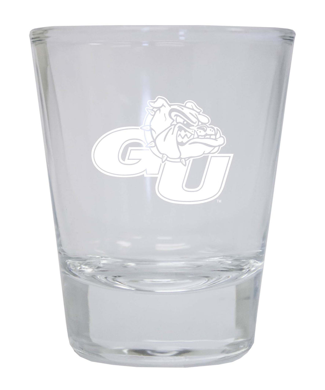 Gonzaga Bulldogs Etched Round Shot Glass