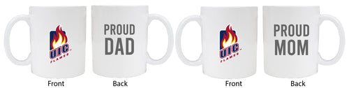 University of Illinois at Chicago Proud Mom And Dad White Ceramic Coffee Mug 2 pack (White)