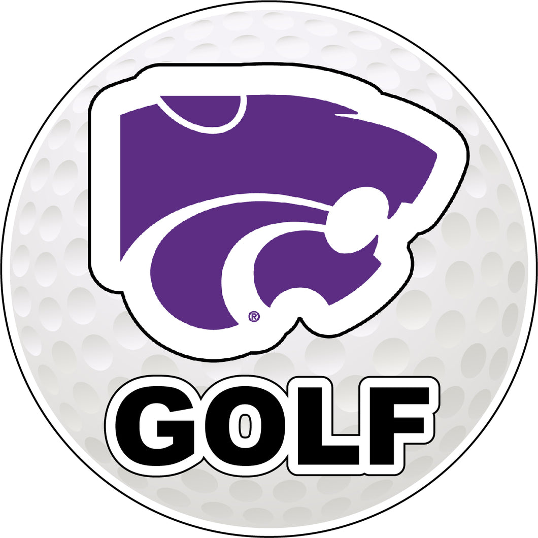 Kansas State Wildcats 4-Inch Round Golf NCAA Fairway Fervor Vinyl Decal Sticker